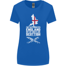 Scotland My Roots Are Scottish Womens Wider Cut T-Shirt Royal Blue