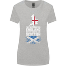 Scotland My Roots Are Scottish Womens Wider Cut T-Shirt Sports Grey