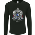 Scottish Soul Biker Attitude Motorcycle Mens Long Sleeve T-Shirt Black