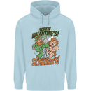 Screw Valentine's Day Funny St. Patrick's Childrens Kids Hoodie Light Blue