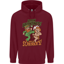 Screw Valentine's Day Funny St. Patrick's Childrens Kids Hoodie Maroon