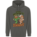 Screw Valentine's Day Funny St. Patrick's Childrens Kids Hoodie Storm Grey