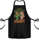 Screw Valentine's Day Funny St. Patrick's Cotton Apron 100% Organic Black