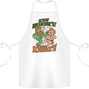 Screw Valentine's Day Funny St. Patrick's Cotton Apron 100% Organic White