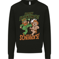 Screw Valentine's Day Funny St. Patrick's Kids Sweatshirt Jumper Black