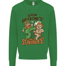 Screw Valentine's Day Funny St. Patrick's Kids Sweatshirt Jumper Irish Green