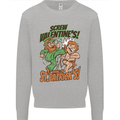 Screw Valentine's Day Funny St. Patrick's Kids Sweatshirt Jumper Sports Grey
