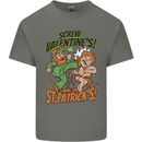 Screw Valentine's Day Funny St. Patrick's Kids T-Shirt Childrens Charcoal