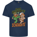Screw Valentine's Day Funny St. Patrick's Kids T-Shirt Childrens Navy Blue