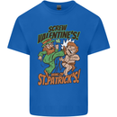 Screw Valentine's Day Funny St. Patrick's Kids T-Shirt Childrens Royal Blue