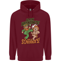 Screw Valentine's Day Funny St. Patrick's Mens 80% Cotton Hoodie Maroon