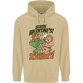 Screw Valentine's Day Funny St. Patrick's Mens 80% Cotton Hoodie Sand
