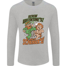 Screw Valentine's Day Funny St. Patrick's Mens Long Sleeve T-Shirt Sports Grey
