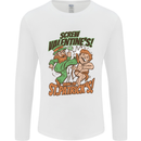 Screw Valentine's Day Funny St. Patrick's Mens Long Sleeve T-Shirt White