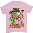 Screw Valentine's Day Funny St. Patrick's Mens T-Shirt Cotton Gildan Light Pink