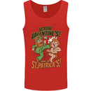 Screw Valentine's Day Funny St. Patrick's Mens Vest Tank Top Red