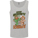 Screw Valentine's Day Funny St. Patrick's Mens Vest Tank Top Sports Grey
