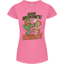 Screw Valentine's Day Funny St. Patrick's Womens Petite Cut T-Shirt Azalea