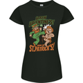 Screw Valentine's Day Funny St. Patrick's Womens Petite Cut T-Shirt Black