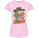 Screw Valentine's Day Funny St. Patrick's Womens Petite Cut T-Shirt Light Pink