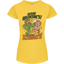 Screw Valentine's Day Funny St. Patrick's Womens Petite Cut T-Shirt Yellow