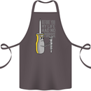 Screwdriver Funny Carpenter Electrician DIY Cotton Apron 100% Organic Dark Grey