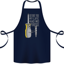 Screwdriver Funny Carpenter Electrician DIY Cotton Apron 100% Organic Navy Blue