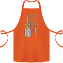 Screwdriver Funny Carpenter Electrician DIY Cotton Apron 100% Organic Orange