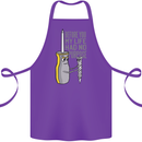Screwdriver Funny Carpenter Electrician DIY Cotton Apron 100% Organic Purple