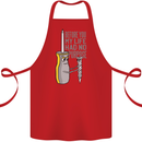 Screwdriver Funny Carpenter Electrician DIY Cotton Apron 100% Organic Red