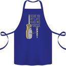Screwdriver Funny Carpenter Electrician DIY Cotton Apron 100% Organic Royal Blue