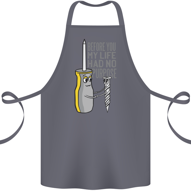 Screwdriver Funny Carpenter Electrician DIY Cotton Apron 100% Organic Steel