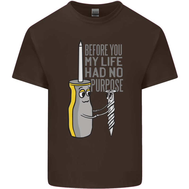Screwdriver Funny Carpenter Electrician DIY Kids T-Shirt Childrens Chocolate