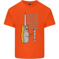 Screwdriver Funny Carpenter Electrician DIY Kids T-Shirt Childrens Orange
