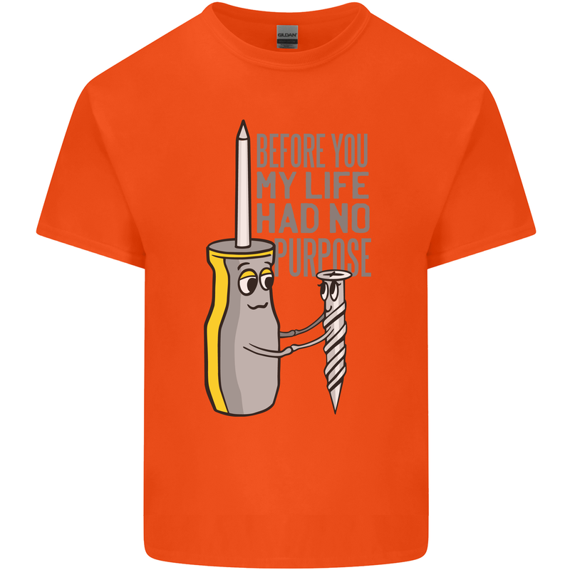 Screwdriver Funny Carpenter Electrician DIY Kids T-Shirt Childrens Orange