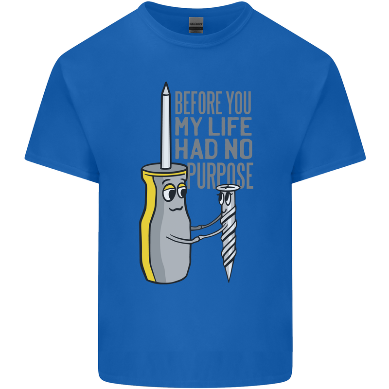 Screwdriver Funny Carpenter Electrician DIY Kids T-Shirt Childrens Royal Blue