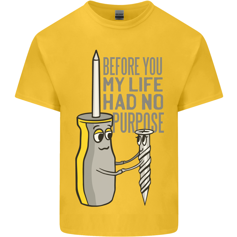 Screwdriver Funny Carpenter Electrician DIY Kids T-Shirt Childrens Yellow
