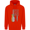 Screwdriver Funny Carpenter Electrician DIY Mens 80% Cotton Hoodie Bright Red