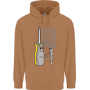 Screwdriver Funny Carpenter Electrician DIY Mens 80% Cotton Hoodie Caramel Latte