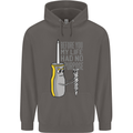 Screwdriver Funny Carpenter Electrician DIY Mens 80% Cotton Hoodie Charcoal