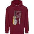 Screwdriver Funny Carpenter Electrician DIY Mens 80% Cotton Hoodie Maroon
