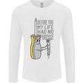 Screwdriver Funny Carpenter Electrician DIY Mens Long Sleeve T-Shirt White