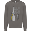 Screwdriver Funny Carpenter Electrician DIY Mens Sweatshirt Jumper Charcoal