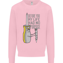 Screwdriver Funny Carpenter Electrician DIY Mens Sweatshirt Jumper Light Pink