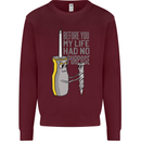 Screwdriver Funny Carpenter Electrician DIY Mens Sweatshirt Jumper Maroon