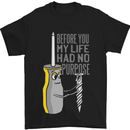 Screwdriver Funny Carpenter Electrician DIY Mens T-Shirt Cotton Gildan Black