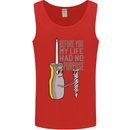 Screwdriver Funny Carpenter Electrician DIY Mens Vest Tank Top Red