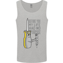 Screwdriver Funny Carpenter Electrician DIY Mens Vest Tank Top Sports Grey