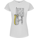 Screwdriver Funny Carpenter Electrician DIY Womens Petite Cut T-Shirt White