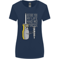 Screwdriver Funny Carpenter Electrician DIY Womens Wider Cut T-Shirt Navy Blue